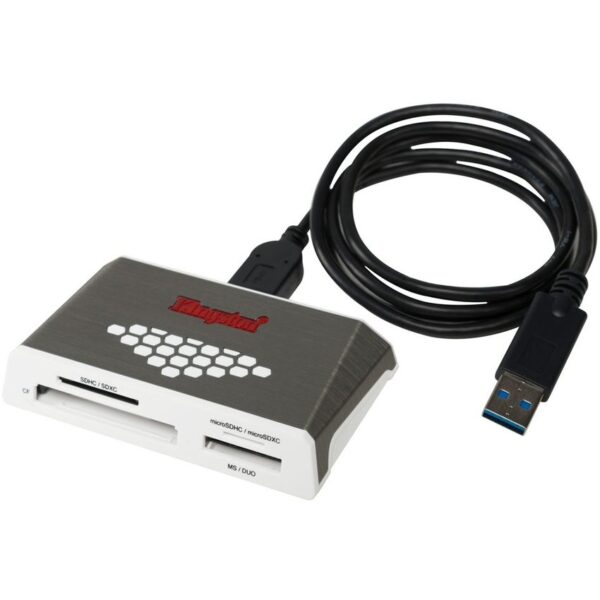 Lector de Tarjeta USB 3.0 FCR-HS4 - Plateado