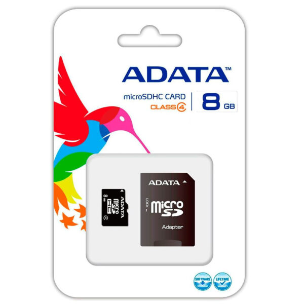 Memoria Micro Sd Adata 8Gb Velocidad Clase 4