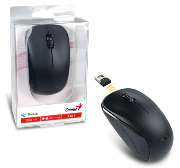 Mouse Inalambrico Genius Nx 7000 1200Dpi Negro