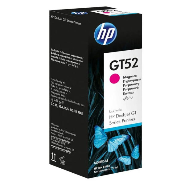 Botella De Tinta Original Hp Gt52 Magenta