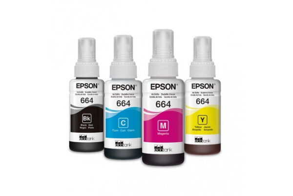 Kit Tinta 4 Colores Epson T664 100% Original