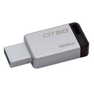 Memoria Usb Kingston Dt50 128Gb Metalizada Negro