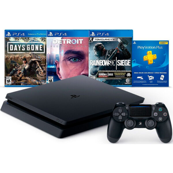 Consola Sony Playstation Ps4 1Tb Hits 5 Combo 3 Juegos