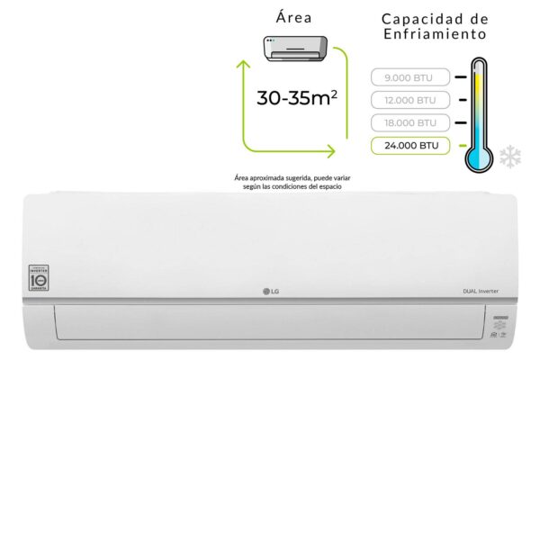 Aire Acondicionado Lg Minisplit Dualcool 18.000 Btu/H R-410A