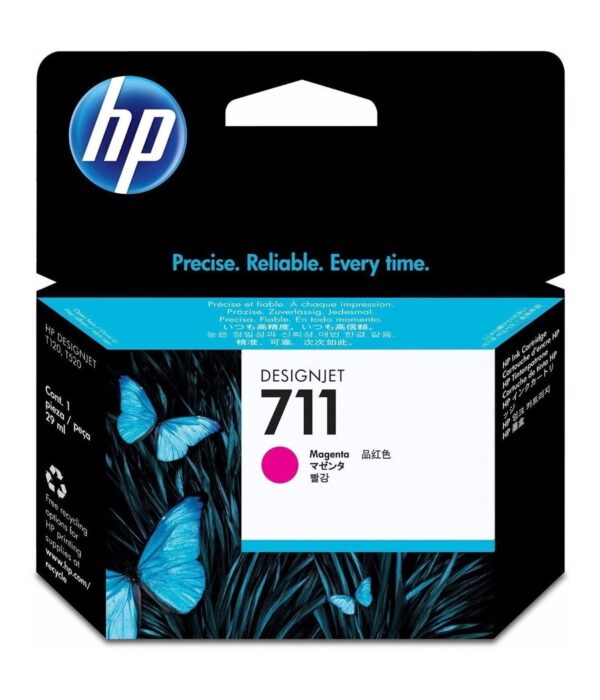 Cartucho De Tinta Color Magenta Hp 711 Designjet De 29 Ml