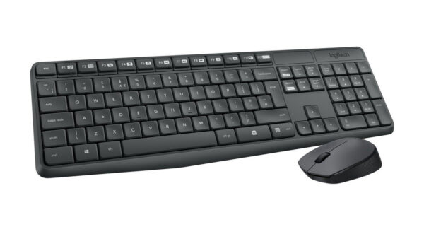Combo Teclado Mouse Wireless Mk235 - Negro
