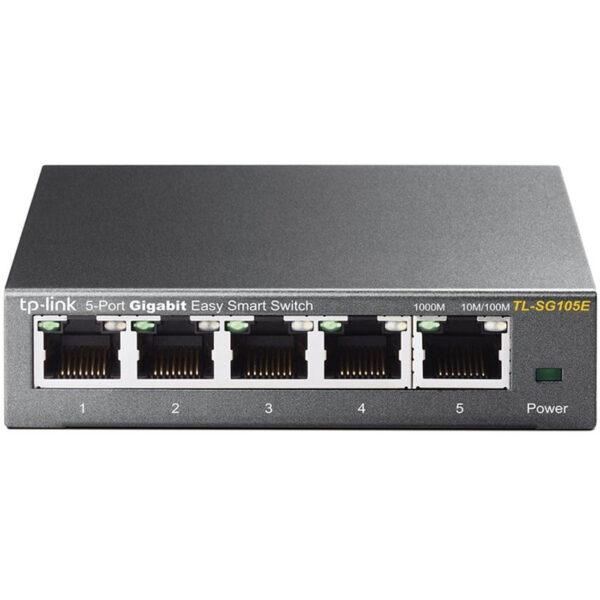 Switch Tplink Easy Smart Tl-Sg105E De 5 Puertos Gigabit
