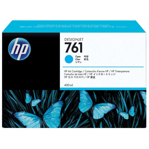 Cartucho De Tinta Hp 761 De 400 Ml Cian